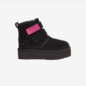 UGG Neumel Platform black color platfomr snow boots NWB fit woman size 8.
